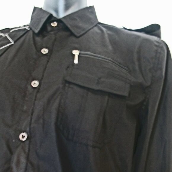 jeansian Men's Slim Fit Long Sleeves Casual Button - Picture 3 of 12